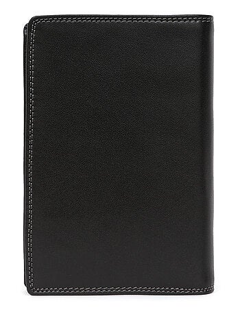 Cartera europea - 3 pliegues - Detener RFID - Cuero SENSATION
