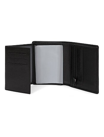 Cartera europea - 3 pliegues - Detener RFID - Cuero SENSATION