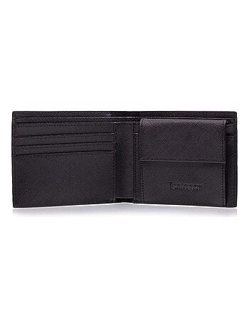 Cartera hombre con bolsillo a presión negroSMARTTRUNCPROTECCIÓN RFID Isotoner