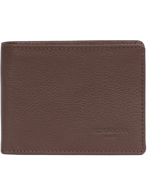 Cartera italiana - 1 compartimento - detención rfid - cuero de vaca confort hexagona - Kiabi