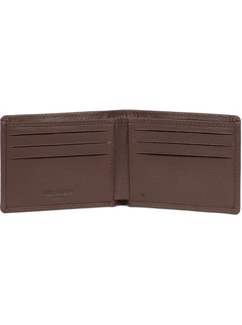 Cartera italiana - 1 compartimento - detención rfid - cuero de vaca confort hexagona - Kiabi