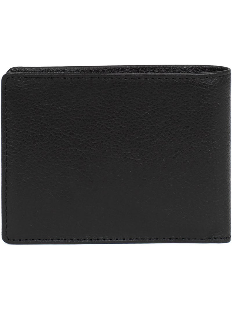 Cartera italiana - 1 compartimento - detención rfid - cuero de vaca confort hexagona Negro - Kiabi