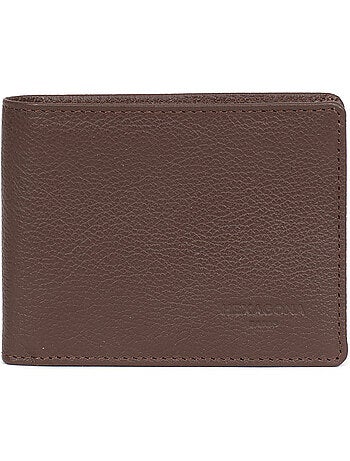 Cartera italiana - 1 compartimento - Detención RFID - Cuero de vaca CONFORT