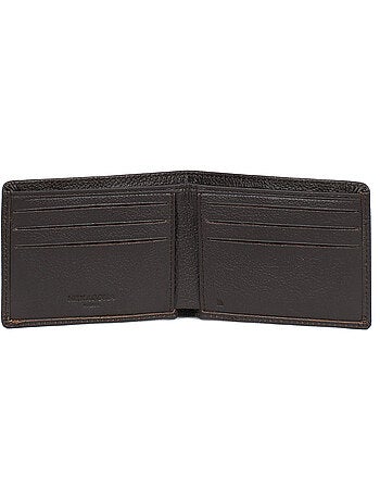 Cartera italiana - 1 compartimento - detención rfid - cuero de vaca confort
