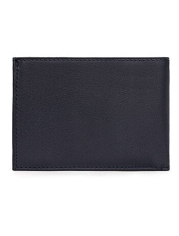 Cartera italiana - 1 pliegue - cuero soft hexagona