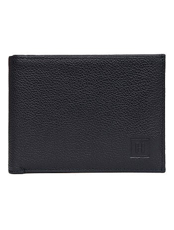 Cartera italiana - 2 pliegues - cuero confort hexagona