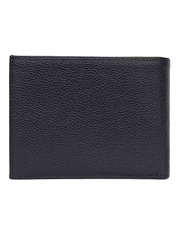Cartera italiana - 2 pliegues - cuero confort hexagona