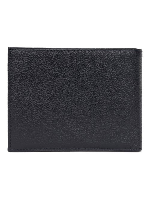 Cartera italiana - 2 pliegues - cuero confort hexagona - Kiabi