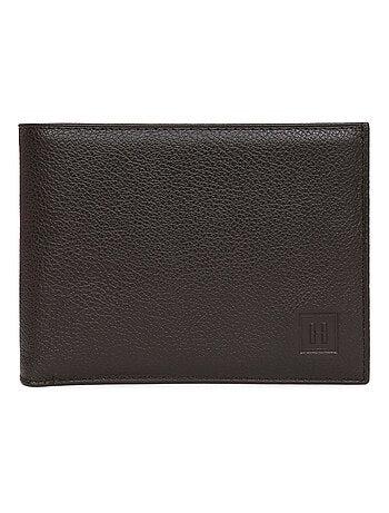 Cartera italiana - 2 pliegues - cuero confort hexagona