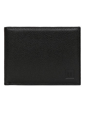 Cartera italiana - 2 pliegues - Cuero CONFORT