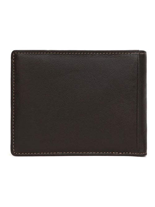 Cartera italiana - 2 pliegues - cuero félin hexagona - Kiabi