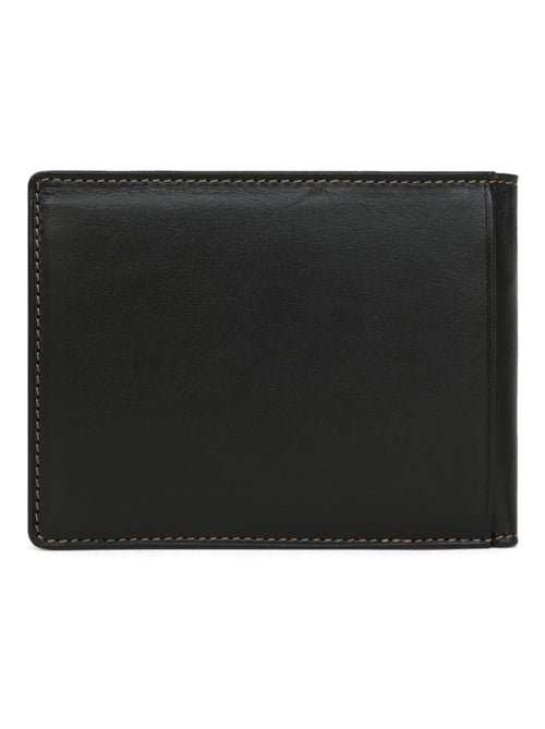 Cartera italiana - 2 pliegues - cuero félin hexagona - Kiabi