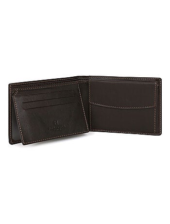 Cartera italiana - 2 pliegues - Cuero FÉLIN