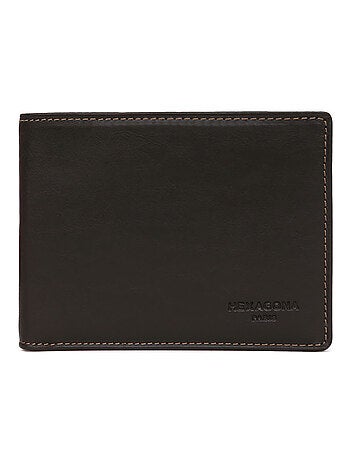 Cartera italiana - 2 pliegues - Cuero FÉLIN