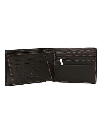 Cartera italiana - 2 pliegues - Cuero FÉLIN