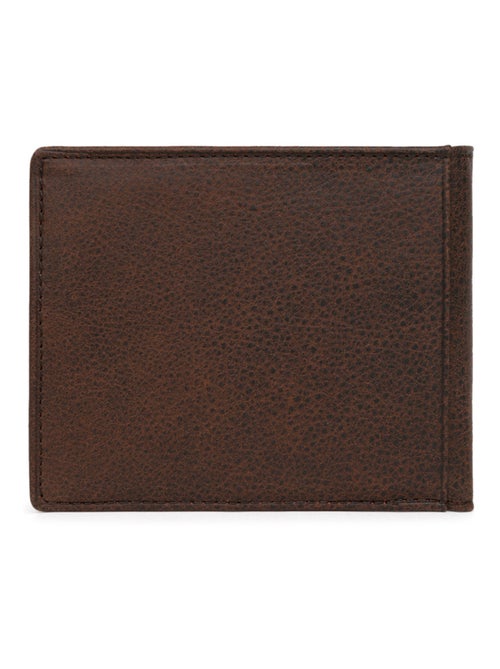 Cartera italiana - 2 pliegues - cuero instinct hexagona - Kiabi