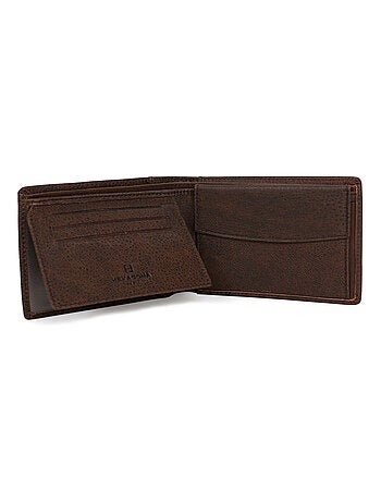Cartera italiana - 2 pliegues - Cuero INSTINCT