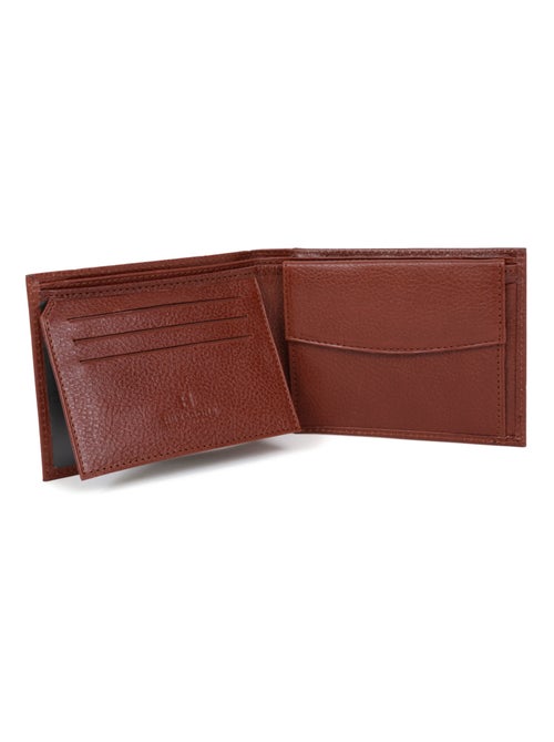 Cartera italiana - 2 pliegues - cuero république hexagona - Kiabi