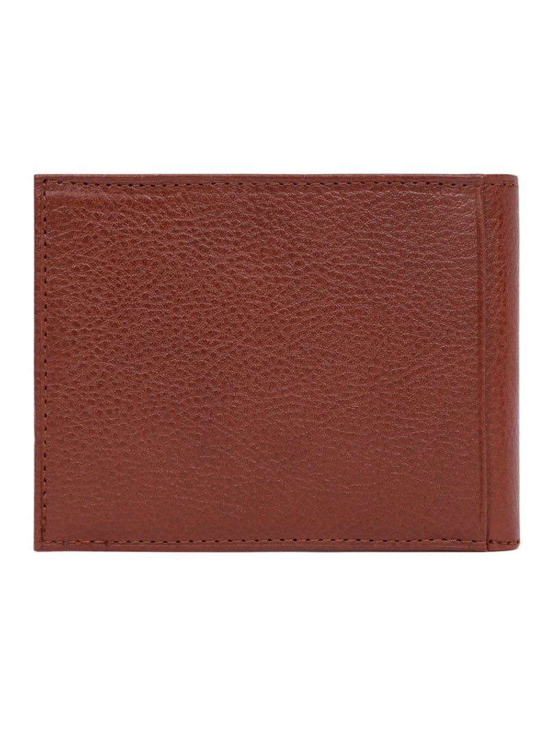 Cartera italiana - 2 pliegues - cuero république hexagona Marrón - Kiabi
