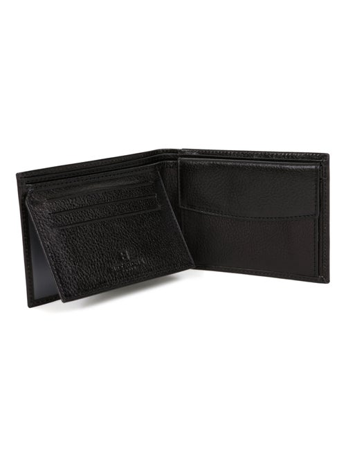Cartera italiana - 2 pliegues - cuero république hexagona - Kiabi