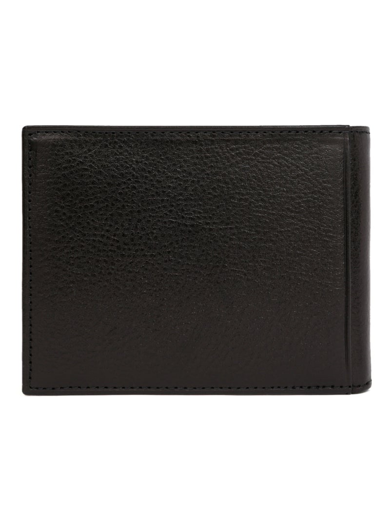 Cartera italiana - 2 pliegues - cuero république hexagona Negro - Kiabi