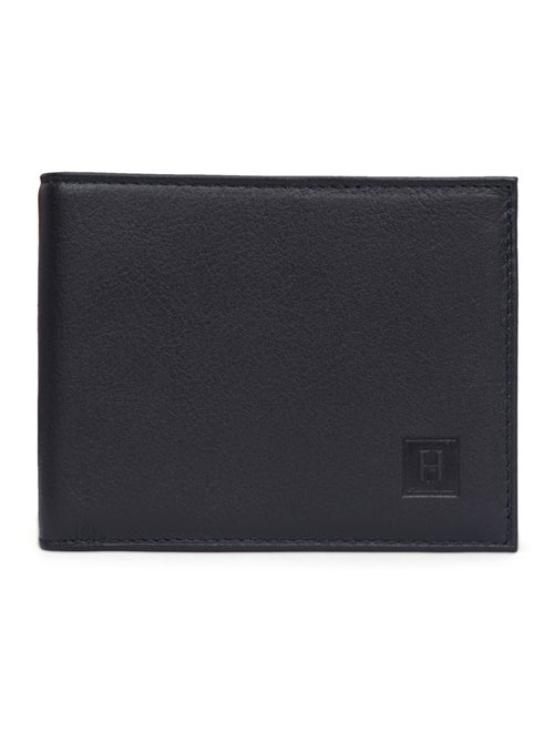 Cartera italiana - 2 pliegues - cuero soft hexagona - Kiabi