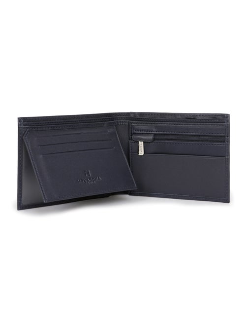 Cartera italiana - 2 pliegues - cuero soft hexagona - Kiabi