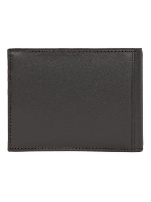 Cartera italiana - 2 pliegues - cuero soft hexagona - Kiabi