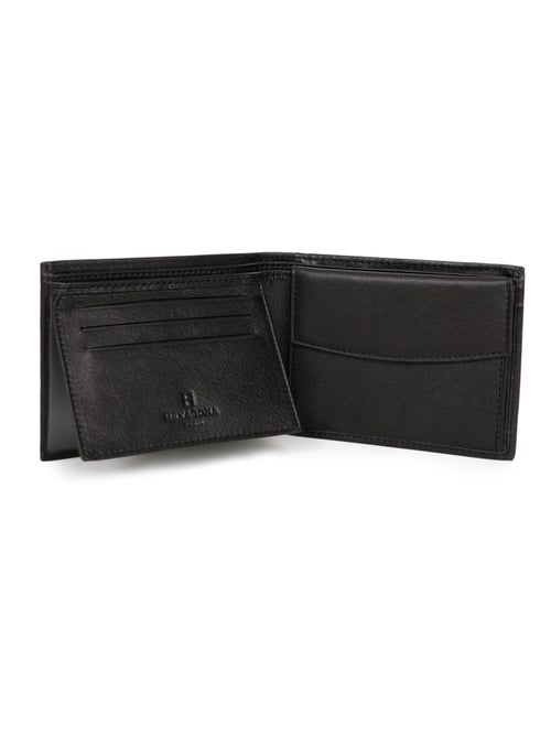 Cartera italiana - 2 pliegues - cuero soft hexagona - Kiabi