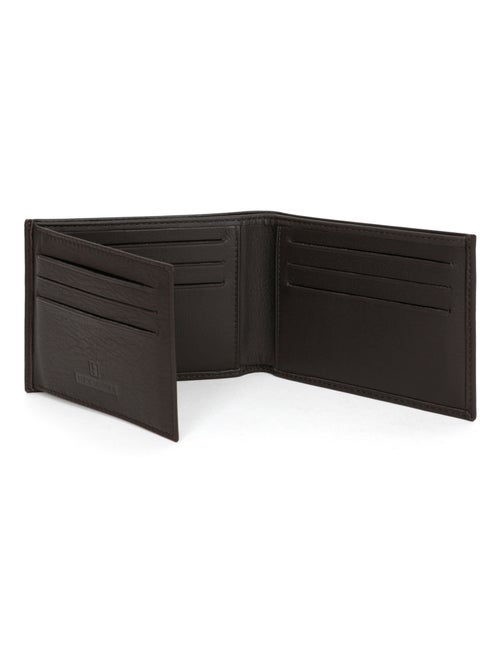 Cartera italiana - 2 pliegues - Cuero SOFT - Kiabi