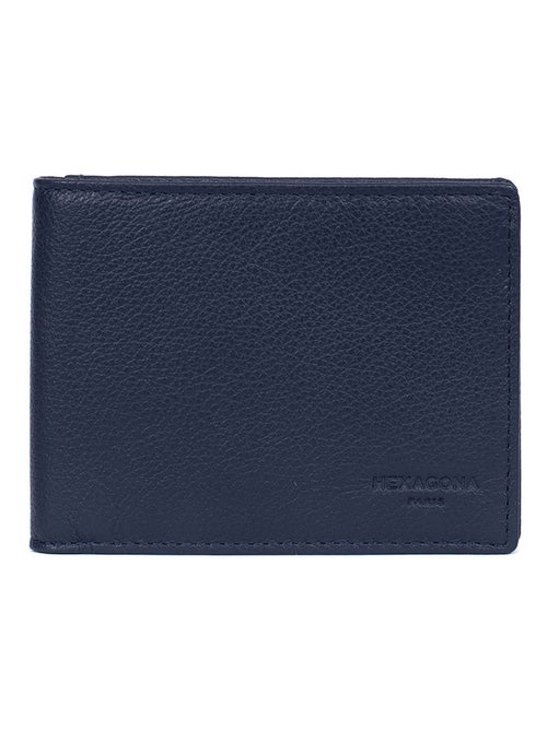 Cartera italiana - 2 pliegues - detener rfid - cuero confort hexagona - Kiabi