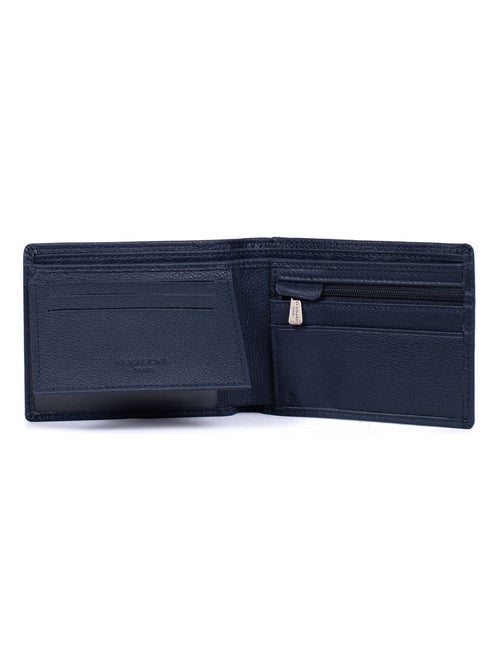Cartera italiana - 2 pliegues - detener rfid - cuero confort hexagona - Kiabi