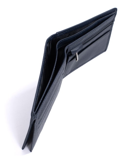 Cartera italiana - 2 pliegues - detener rfid - cuero confort hexagona - Kiabi