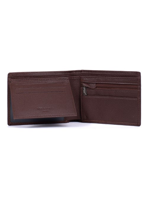 Cartera italiana - 2 pliegues - detener rfid - cuero confort hexagona - Kiabi