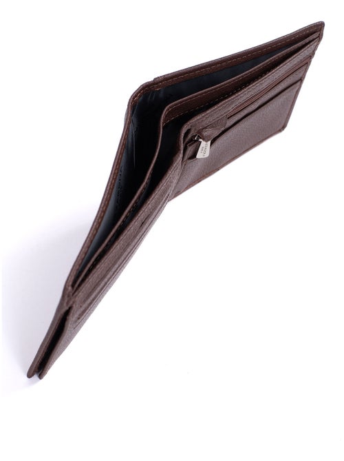Cartera italiana - 2 pliegues - detener rfid - cuero confort hexagona - Kiabi