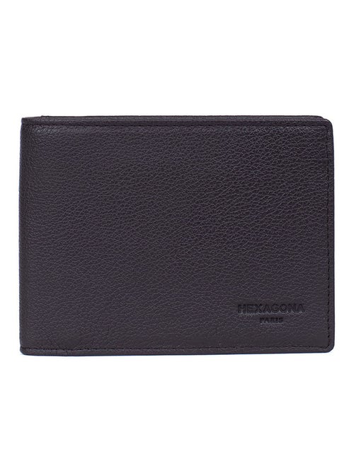 Cartera italiana - 2 pliegues - detener rfid - cuero confort hexagona - Kiabi