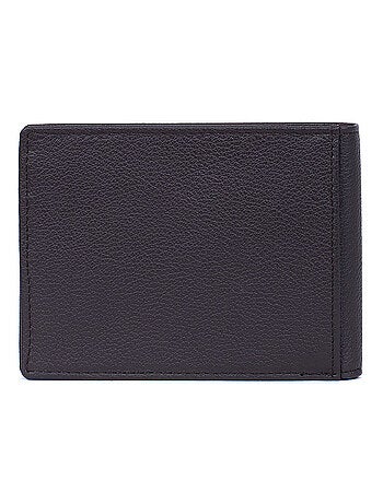 Cartera italiana - 2 pliegues - Detener RFID - Cuero CONFORT