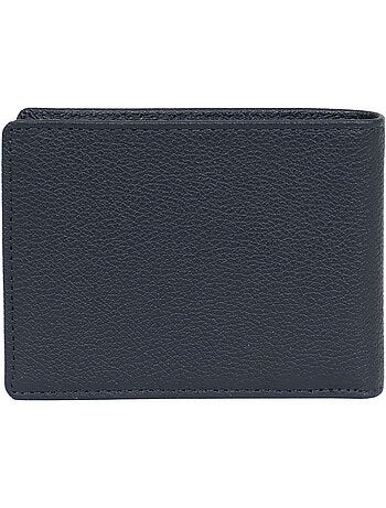 Cartera italiana - 2 pliegues - Detener RFID - Cuero de vaca CONFORT