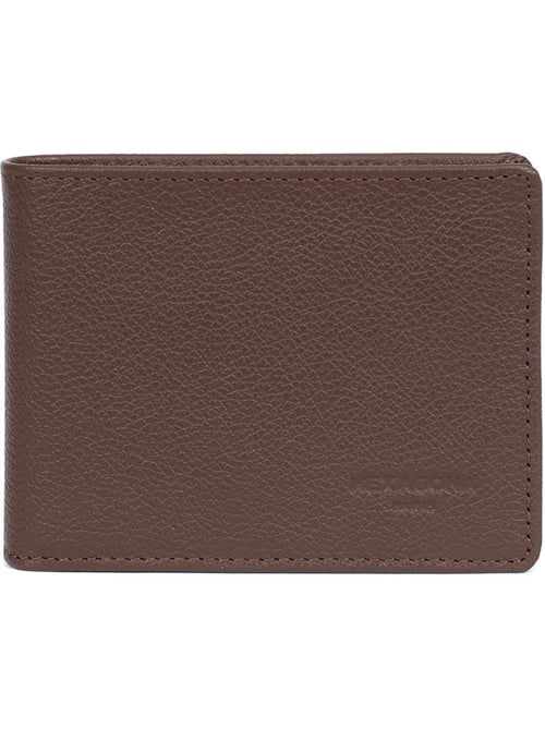 Cartera italiana - 2 pliegues - detener rfid - cuero de vaca confort hexagona - Kiabi