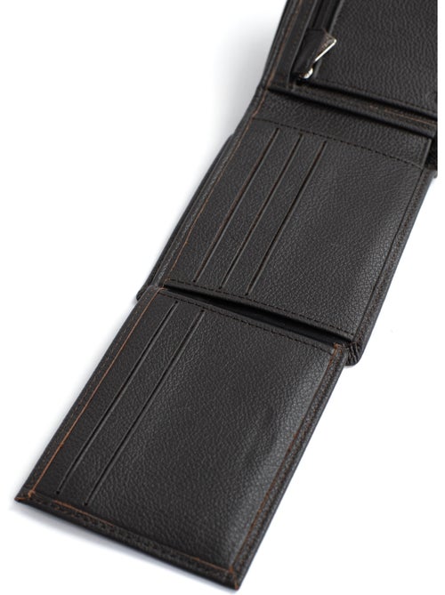 Cartera italiana - 2 pliegues - detener rfid - cuero de vaca confort hexagona - Kiabi