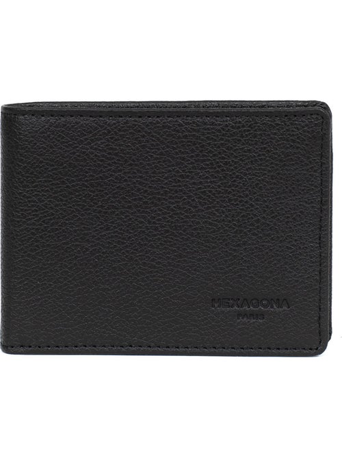 Cartera italiana - 2 pliegues - detener rfid - cuero de vaca confort hexagona - Kiabi