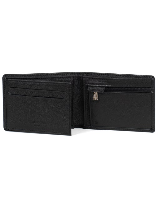 Cartera italiana - 2 pliegues - detener rfid - cuero de vaca confort hexagona - Kiabi