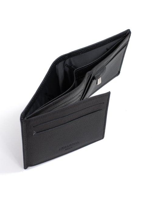 Cartera italiana - 2 pliegues - detener rfid - cuero de vaca confort hexagona - Kiabi