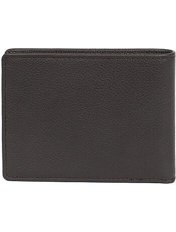 Cartera italiana - 2 pliegues - Detener RFID - Cuero de vaca CONFORT