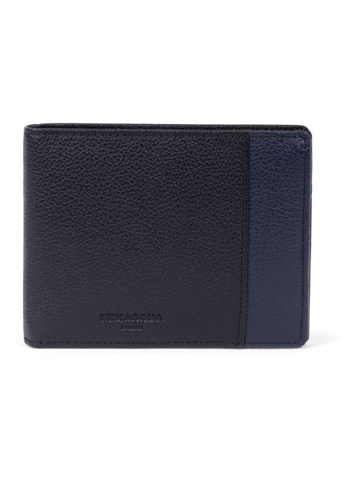 Cartera italiana - 2 pliegues - detener rfid - cuero duo hexagona - Kiabi