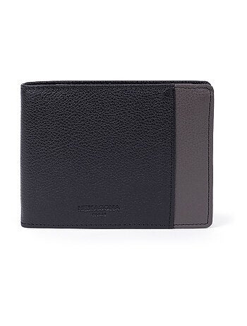 Cartera italiana - 2 pliegues - Detener RFID - Cuero DUO