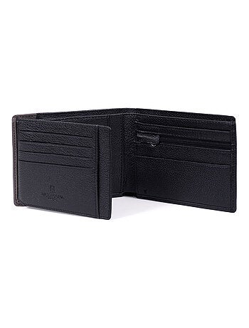 Cartera italiana - 2 pliegues - Detener RFID - Cuero DUO