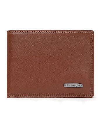 Cartera italiana - 2 pliegues - Detener RFID - Cuero SENSATION