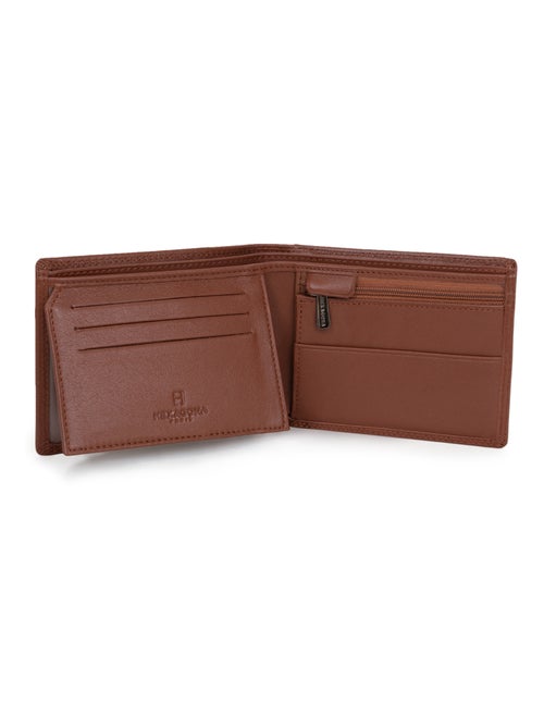 Cartera italiana - 2 pliegues - detener rfid - cuero sensation hexagona - Kiabi