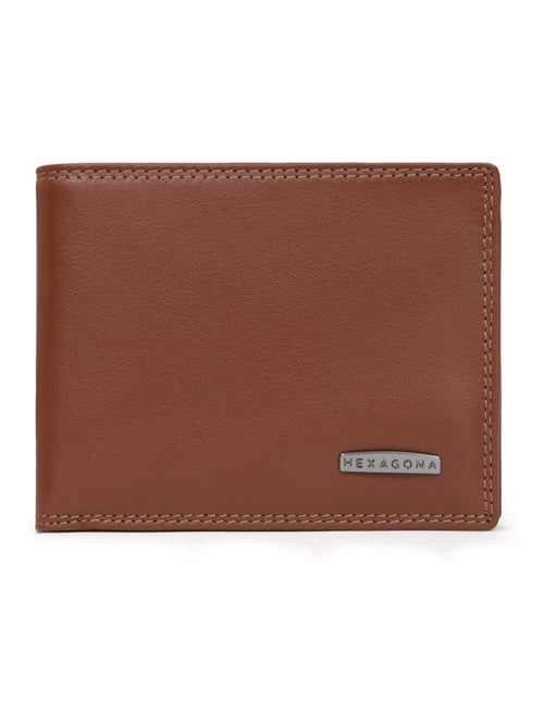Cartera italiana - 2 pliegues - detener rfid - cuero sensation hexagona - Kiabi